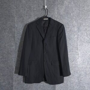 Island Pacific Men's Black Blazer Sport Coat‎ Silk Business Casual Preppy Sz 37L